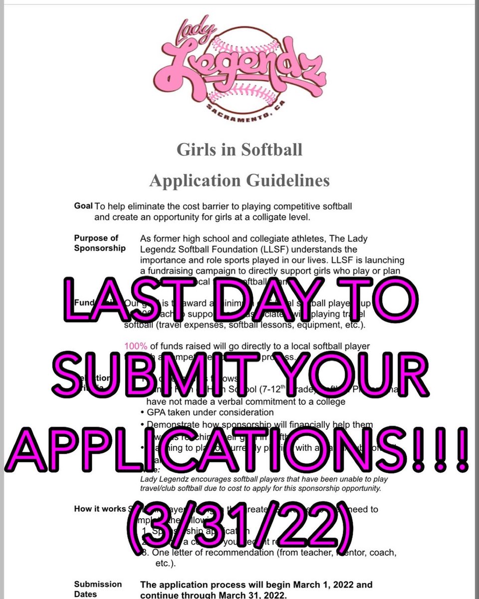 Lady Legendz Softball Foundation tweet media