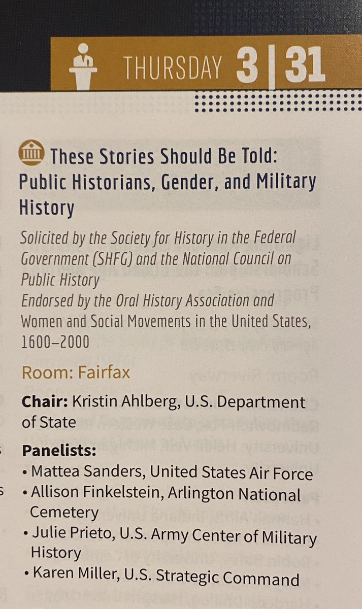 Excellent panel discussion of gender and military history #oah2022 #twitterstorians
