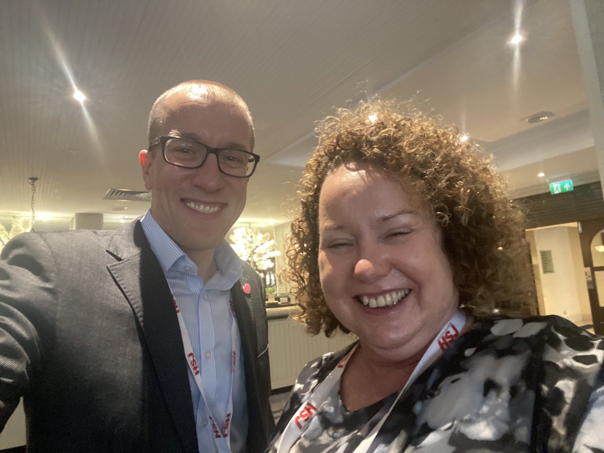 Thanks to ⁦@HSJnews⁩ & ⁦@LawrenceDunhill⁩ for inviting ⁦@KateAlvanley⁩ & I to speak at #HSJProvider today. Great conversation on pragmatism, localism and partnership working in the #NHS reform process. Thanks for having us! #localgov #TeamGM