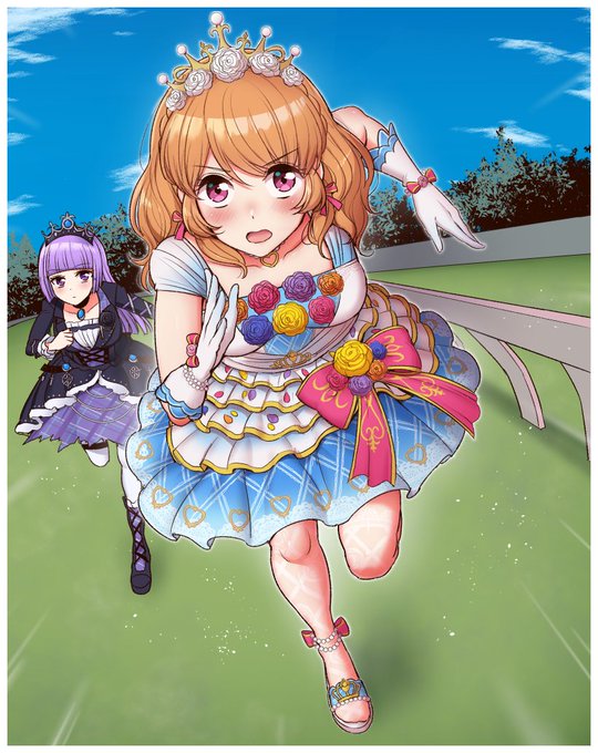 #大空あかり生誕祭
#大空あかり生誕祭2022
フリフリのドレス姿で全力疾走するウマ娘見てて
カツアイドルにもさせたいなぁって。そんな妄想絵です。
あかりちゃんおめ。 