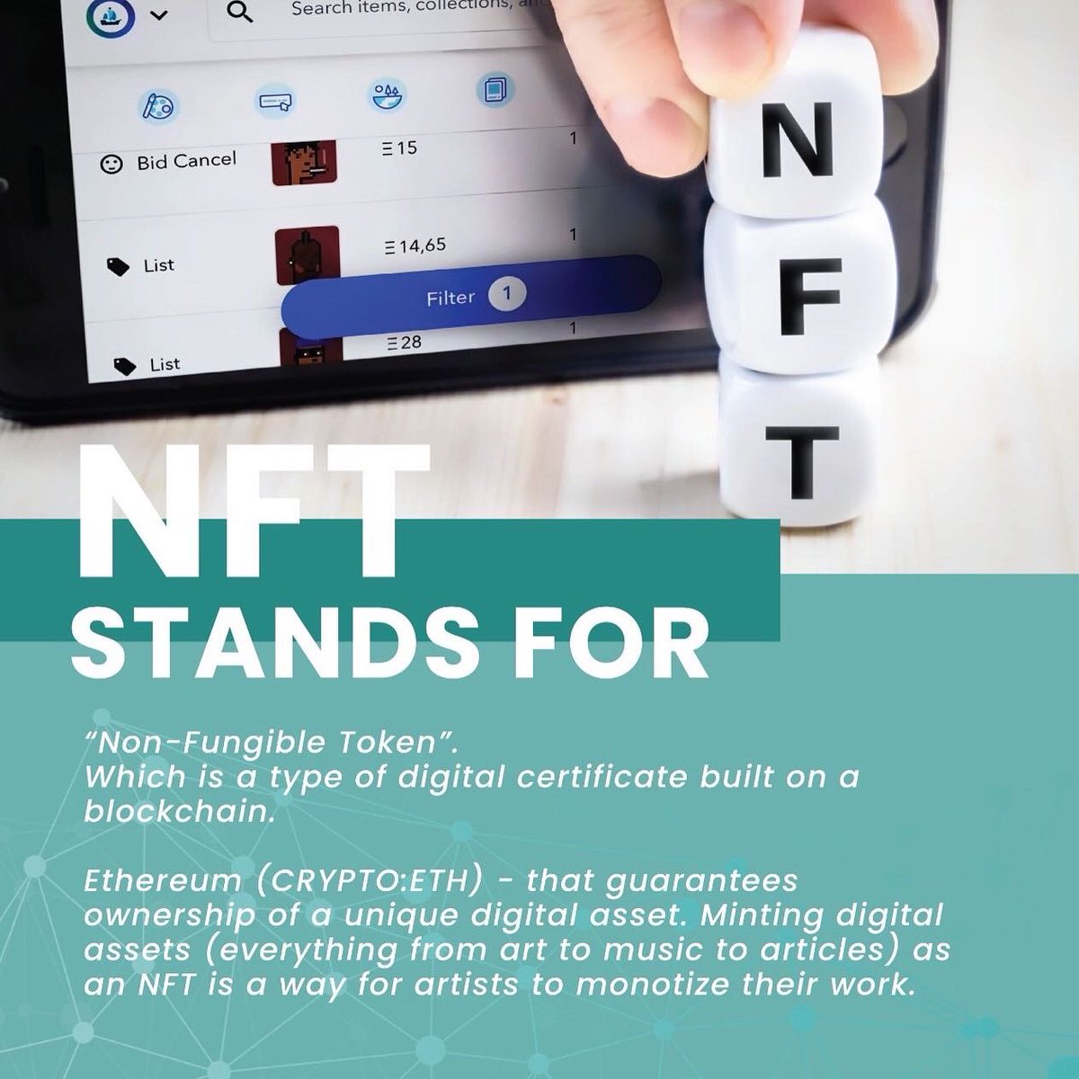 blocksphereid's tweet photo. With blockchain and NFT, now artists can get paid by selling their artwork / masterpiece online.

Let us tell you how. Don’t forget to follow us and share this post to your friends! https://t.co/6euvCoZHCD