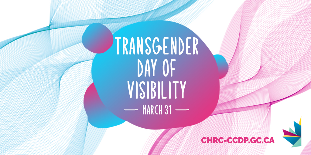 March 31st is #TransVisibilityDay! Today, we celebrate trans and non-binary people and raise awareness of the discrimination they continue to experience. Trans folks deserve to be seen not only today, but every day. #TDoV