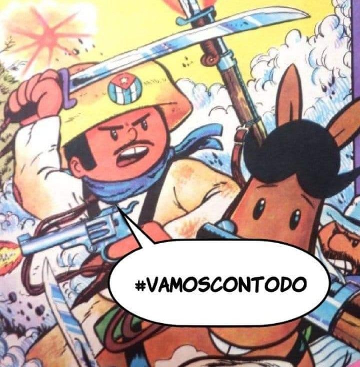 Buhito_98's tweet photo. @Qbita_ @odykubalibre @Josmanu48654002 @ZAxTi @BorisLuisHerre1 @CubanaLidice @H_Cubana @AleLRoss198 @emicuba_ @gobiernotunas @AleSantosCub @AlejandraSuar3z @AntoinesCuba De acuerdo contigo @Qbita_ 
Lo q uno tiene q escuchar hoy en día Jajaja, mira #VamosConTodo #AlMachete con los que difunden mentiras de mi isla.

✊🏼🇨🇺
#CubaViveyVence #DeZurdaTeam #IzquierdaUnida https://t.co/hzkHp3JKao