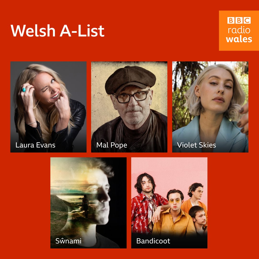 We've been playing this lovely lot on our Welsh A-List all this week! 🎧🎙 🔶@LaurajevansUk - I'm Alright 🔶 @Swnami_ - Be Bynnag Fydd 🔶 @malpope - So Sad 🔶 @IAmVioletSkies - Never Be Cool 🔶 @WhoAreBandicoot - Fuzzy