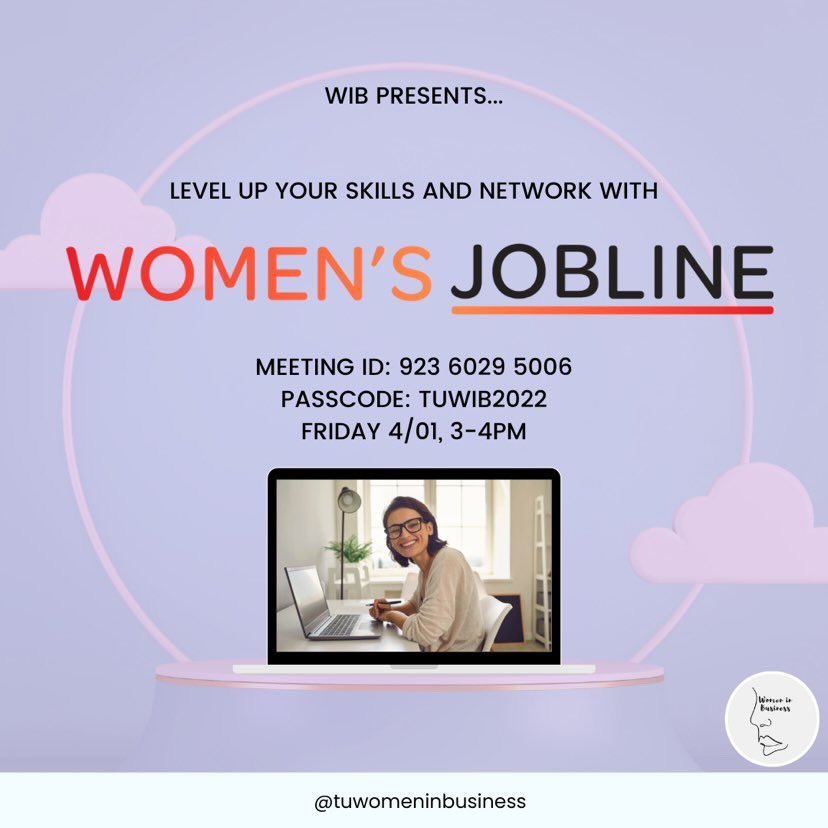 Looking forward to our event tomorrow with Women in Business at Towson University 💻