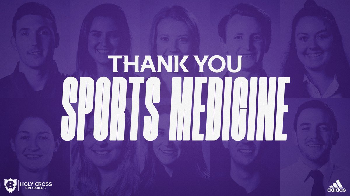 GoHolyCross's tweet photo. As #NATM2022 winds to a close, we wanted to thank our awesome Sports Medicine staff here at Holy Cross for always going above and beyond for our student-athletes! 

#GoCrossGo https://t.co/wPbIieMMx9