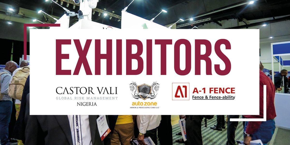 securexwest's tweet photo. Securex West Africa is the leading Exhibition and Conference for professionals working across the security, fire &amp; safety industry. 
Join @CastorVali, @autozoneuae, @a_1fence and exhibit at our 3-day event to get your business in front of potential buyers: https://t.co/nsqt1mcd7U https://t.co/7iyViQOrLT