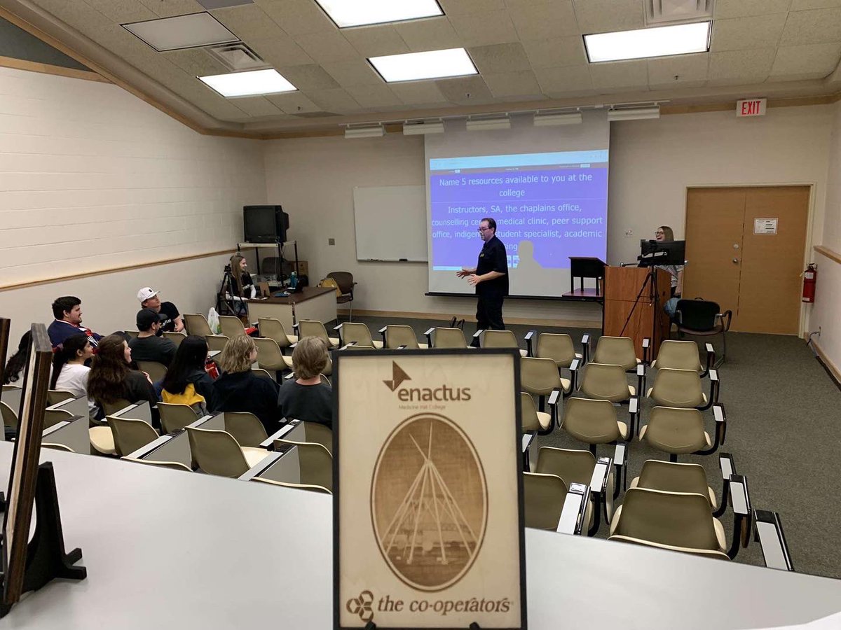 EnactusMHC's tweet photo. S.O.S Mental Health Day was a huge success! We want to thank the Co-operators! We also want to thank the key note speakers and everyone that helped make this day a success! 

For the people that attended we hope you all had some key takeaways from the speakers! https://t.co/5BRM5tyc4j
