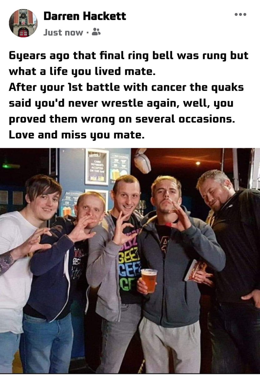 YorkshireBatfan's tweet photo. British wrestling lost a legend of the scene 6 years ago today and I lost a friend, the shooting star will be forever in the sky. Forever missed #RIPtravis #shootingstar https://t.co/gqtHWYRUdl
