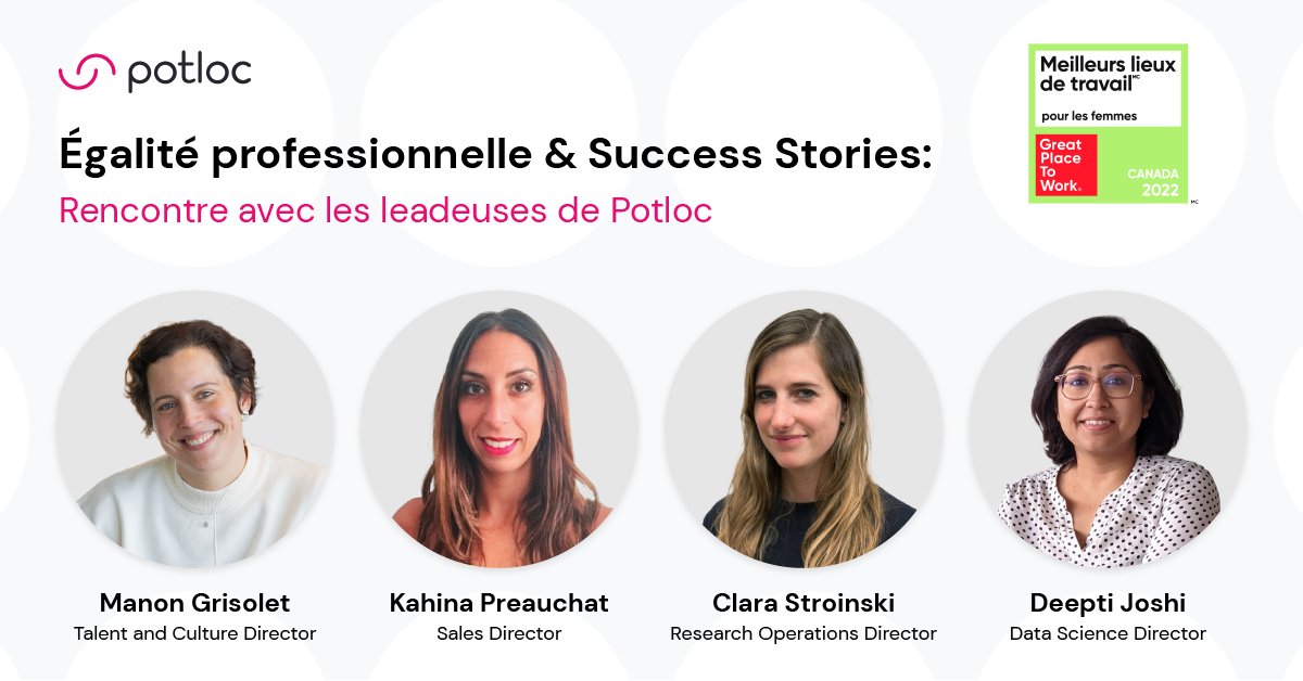 potloc's tweet photo. 🇫🇷 Le 16 mars dernier, Potloc a organisé une table ronde avec 4 leadeuses de l’entreprise.

Pour en savoir plus sur cette discussion, cliquez ici :
https://t.co/ruCFhgC68u

#InternationalWomensMonth #jointheadventure #BestWorkplacesForWomen https://t.co/bab5jT4Xxa