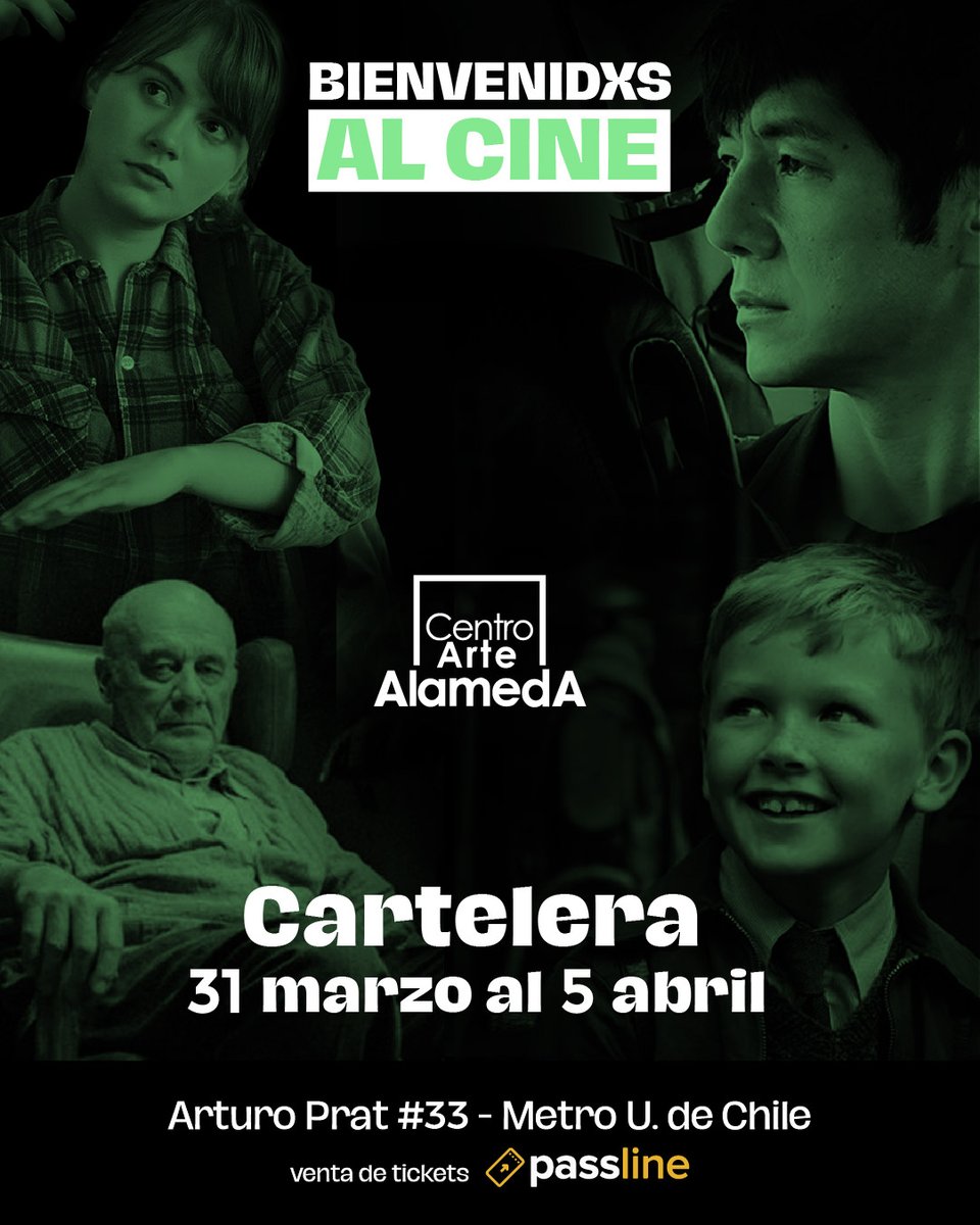 CineArteAlameda's tweet photo. 🎞️#CARTELERA #CINE #PRESENCIAL CENTRO ARTE ALAMEDA - SALA #CEINA #Oscars2022 
✅31/3 al 5/4 de marzo 2022
📍Arturo Prat 33, Santiago
🎟️https://t.co/bBMCotel7v

#CODA #BELFAST #DRIVEMYCAR #SummerOfSoulMovie #petitemaman #cinechileno #Oscars https://t.co/eyr7klEZ8N
