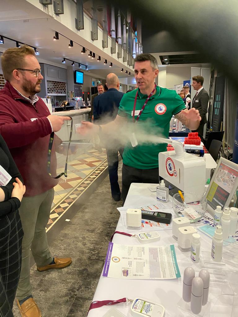HartBioMedical's tweet photo. Fantastic Day at our first @GrBhamChambers  #GBCCExpo22 ! @AVFCOfficial 

We met some fantastic people and really made some great connections.

Thanks to Andrew Perks from @InkTreeBham
for our banners, tablecloth &amp; t'shirts!

#chambersofcommerce #metworking #expo https://t.co/S9yM8O8Xnf