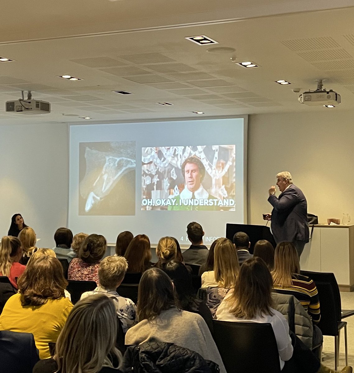 Terrific presentation on the use of CBCT Radiography in Paediatric Dental Patients by Dr Jimmy Makdissi - making us laugh and teaching us at the same time! #BSPDLiverpool2022