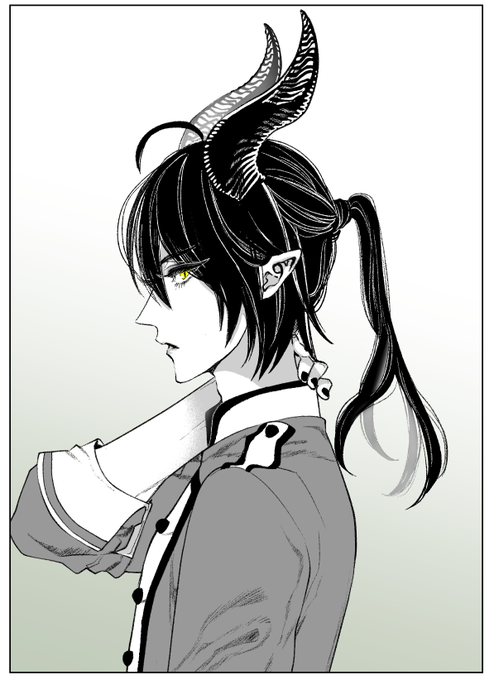 ポニテ ツノ太郎さん…🦄 