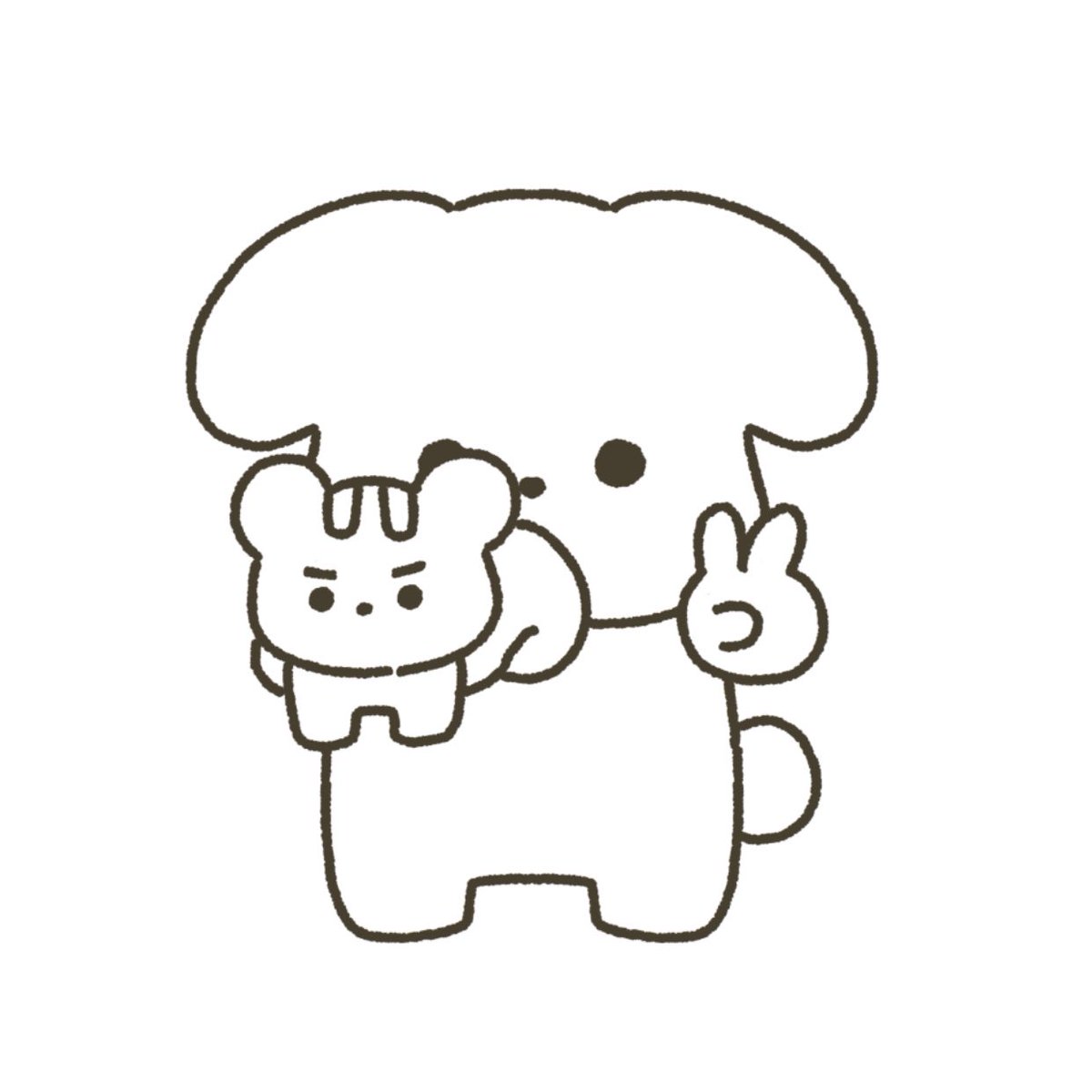3akwtmqslek's tweet photo. [#3] 

주인이 된 아롱이
거대아롱

#만우절 https://t.co/qyHiiIIQMl