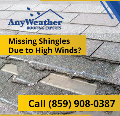 Do you have missing shingles or roof damage from the high winds last night in NKY &amp; Cincinnati? AnyWeather Roofing is hear to help - anyweather.com/roofing