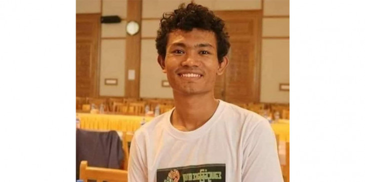 DVB_English's tweet photo. SAGAING —Han Zar Myay Mon, a protest leader from Chaung U township, was sentenced to two years in prison by a military court in Monywa Prison under Sec. 505(a) on March 30. A family member told DVB that he faced a further four charges. Han Zar Myay Mon was arrested in June 2021. https://t.co/jrIOt43eKA