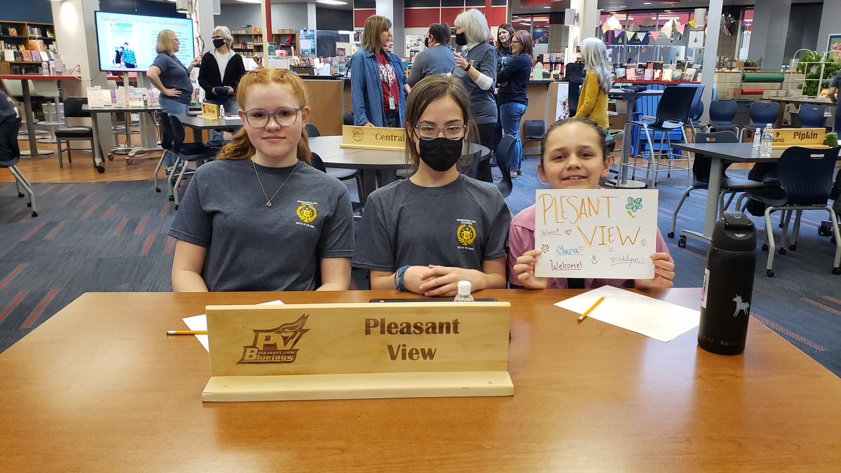 Pleasant View K-8 Library tweet media