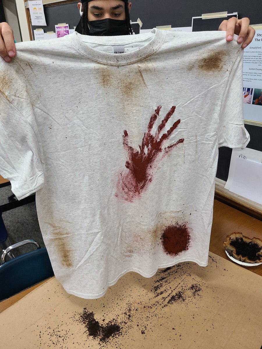 kellen_lynch's tweet photo. Helping a S with their science fiction project. So much fun. So cool. Can't wait for y'all to see the finished products. #elevate #notrealblood https://t.co/LsQsZgpOfd