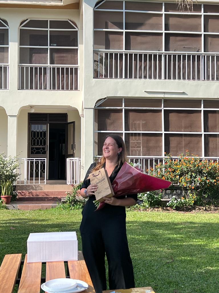 GIZWatSSUP's tweet photo. This afternoon we said goodbye to our beloved Junior Professional Officer @JuleWichern. 

Thank you for all the great work you have done for WatSSUP over the past 8 months, you will be dearly missed. 

Wishing you all the best as you start your new adventure at @IOM_Uganda https://t.co/1Jj2AeuH8s