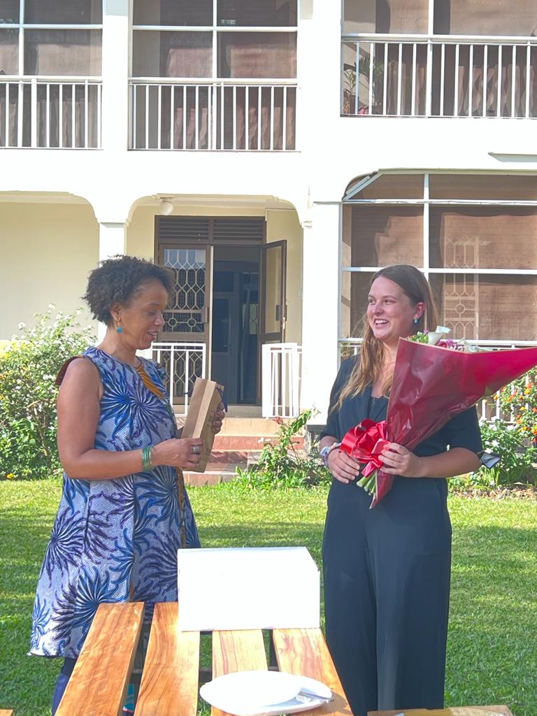 GIZWatSSUP's tweet photo. This afternoon we said goodbye to our beloved Junior Professional Officer @JuleWichern. 

Thank you for all the great work you have done for WatSSUP over the past 8 months, you will be dearly missed. 

Wishing you all the best as you start your new adventure at @IOM_Uganda https://t.co/1Jj2AeuH8s