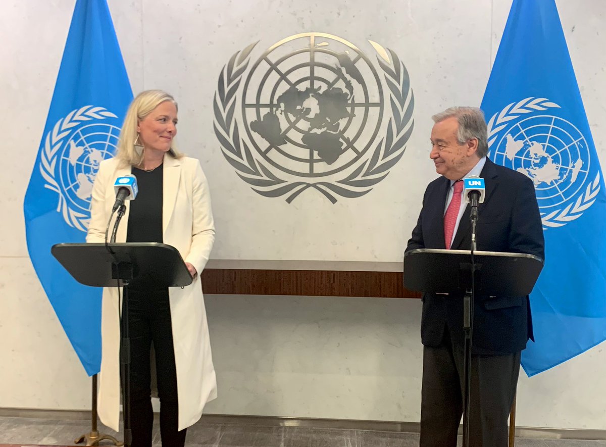 cathmckenna's tweet photo. An honour to accept UN Secretary General @antonioguterres' invitation to Chair his High-Level Expert Group on Net-Zero Commitments of Non-State Entities from biz to investors to cities. Each pledge must deliver ambitious, real, immediate reductions in transparent, verifiable way. https://t.co/0gZU5wSXfH
