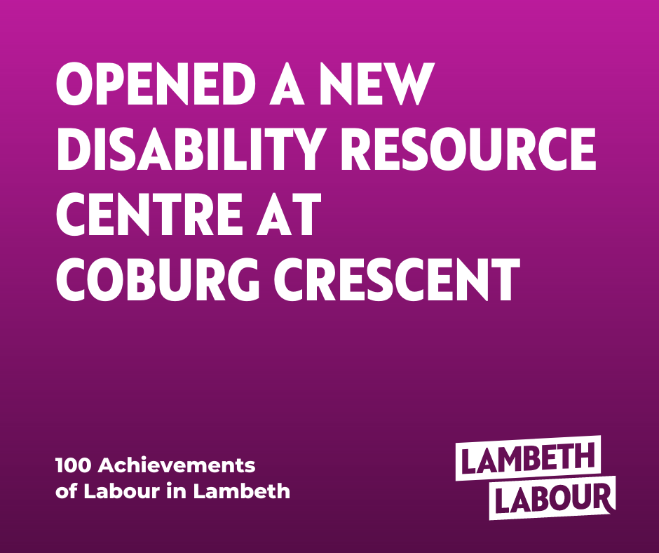 LambethLabour's tweet image. We have opened a new disability resource centre at Coburg Crescent providing a range of support including: 
✅ Supported living flats
✅ A respite service for adults with learning disabilities
✅ A café providing employment opportunities
✅ A community space
✅ And a local shop