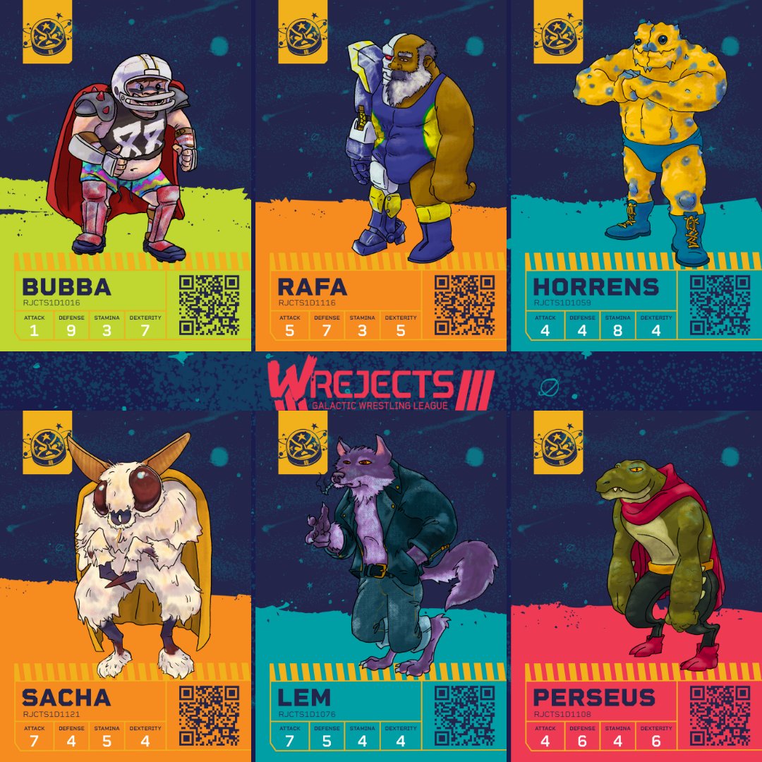 wrejectsnft's tweet photo. There's only 150 unique, 1-of-1 Wrejects per drop 👀

Use this link to shop for your favorite champion: https://t.co/aoOuu6hexX 

Each Wreject starts at 0.13 ETH
Let us know which Wreject is on your wishlist!

#NFTdrop #OpenSeaNFT #PolygonNFTs #originalcharacter #P2E #newNFTs https://t.co/MmWVKrK4hI