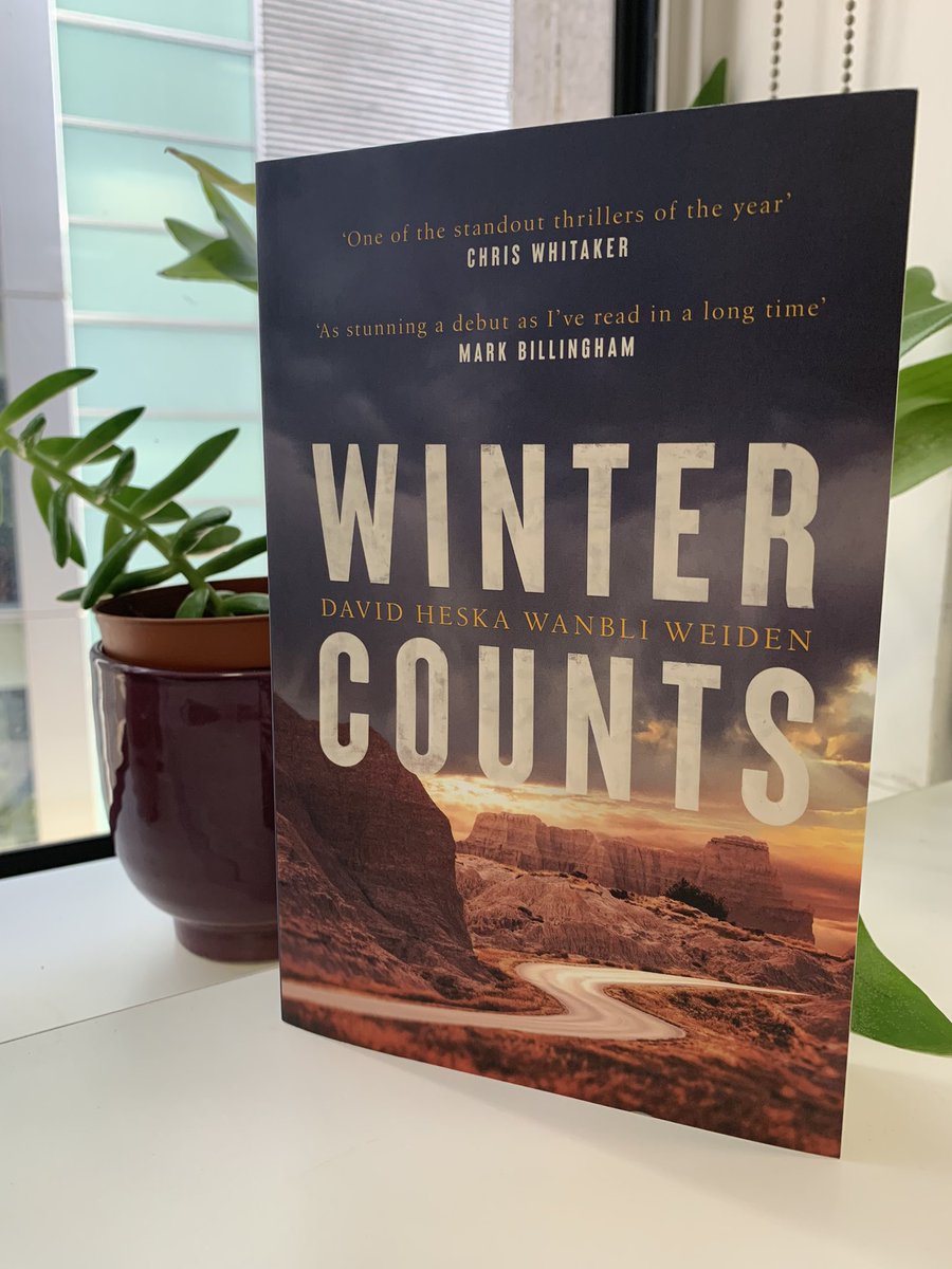 katherinecrime's tweet photo. Happy paperback publication day to @WanbliWeiden ! #WinterCounts is a ‘heartfelt &amp; harrowing tour de force’ (@joncoates73), ‘stunning’ (@MarkBillingham) &amp; ‘standout’ (@WhittyAuthor). Winner of NINE awards, just l👀k at these beauties. Available in all good bookshops NOW! https://t.co/7bMlpD4RAL