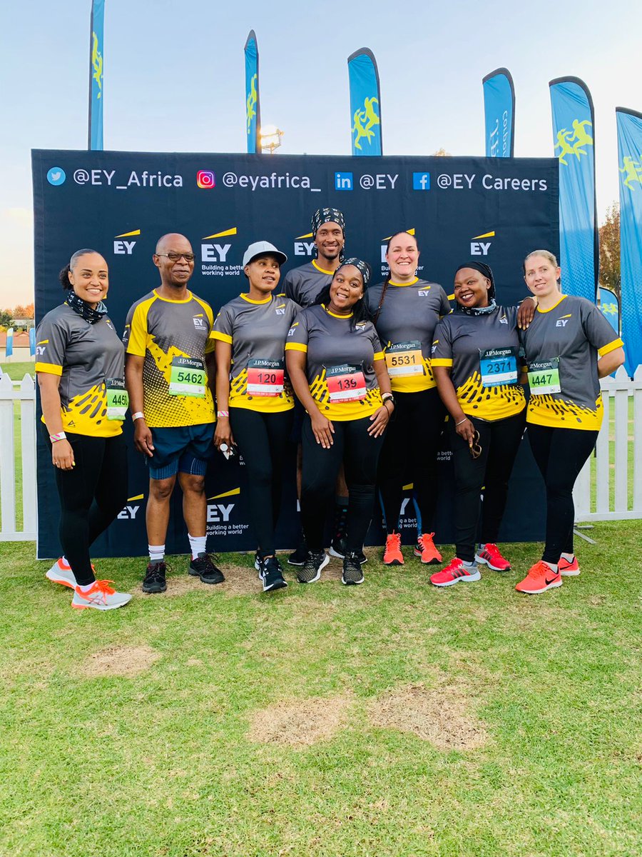 EY_Africa's tweet photo. Our team is ready to compete at the 2022 J.P Morgan Corporate Challenge. #BetterWorkingWorld https://t.co/Q9MA2dAEx5