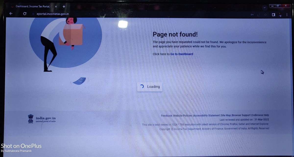 pramaniks's tweet photo. Yesterday received Revised Return information for a client from ITAX, today last date to submit, condition of IT Portal now, horrible situation...Facing every now and then by professionals
@FinMinIndia 
@IncomeTaxIndia https://t.co/G1Xl407fzq