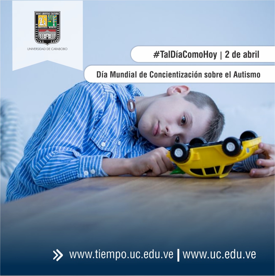 #TalDíaComoHoy se conmemora el Día Mundial de Concienciación sobre el Autismo, un trastorno neurológico que afecta el funcionamiento del cerebro desde la infancia e incide en la interacción social. 
#LeeTiempoUC