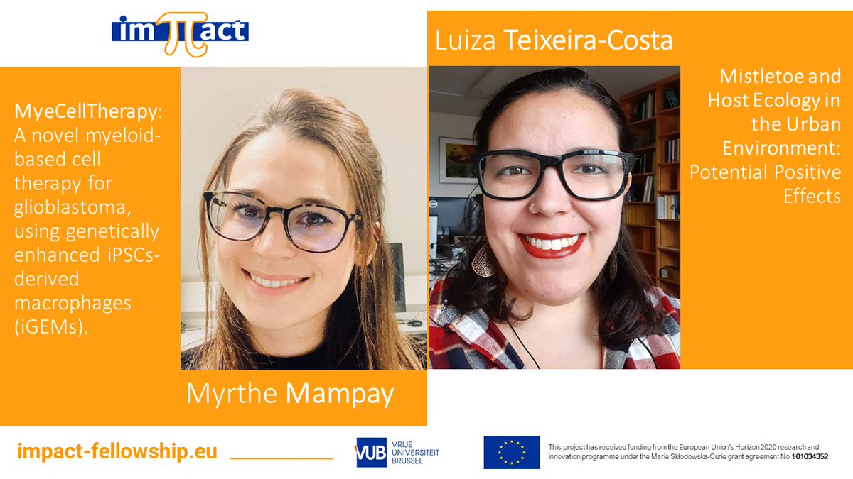 impACT_vub's tweet photo. We are very happy to announce our new fellow postdoctoral reasearchers who have recently joined our programme. Welcome to @MampayMrth and @LuizaTeixeiraCosta. Find out more about their research https://t.co/kjx4p404mi https://t.co/K3QzgK514K
