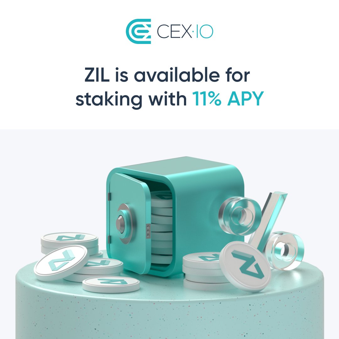 🔥 Your $ZIL tokens are earning 11% APY while you stake them on CEX·IO!

Rewards are calculated every hour and are sent to your account once a month, so don't miss your chance 😉

<a href="/ZilliqaCo/">Zilliqa Community 🌍</a> @Max_Zilliqa <a href="/zilliqa/">Zilliqa</a> #ZilFam