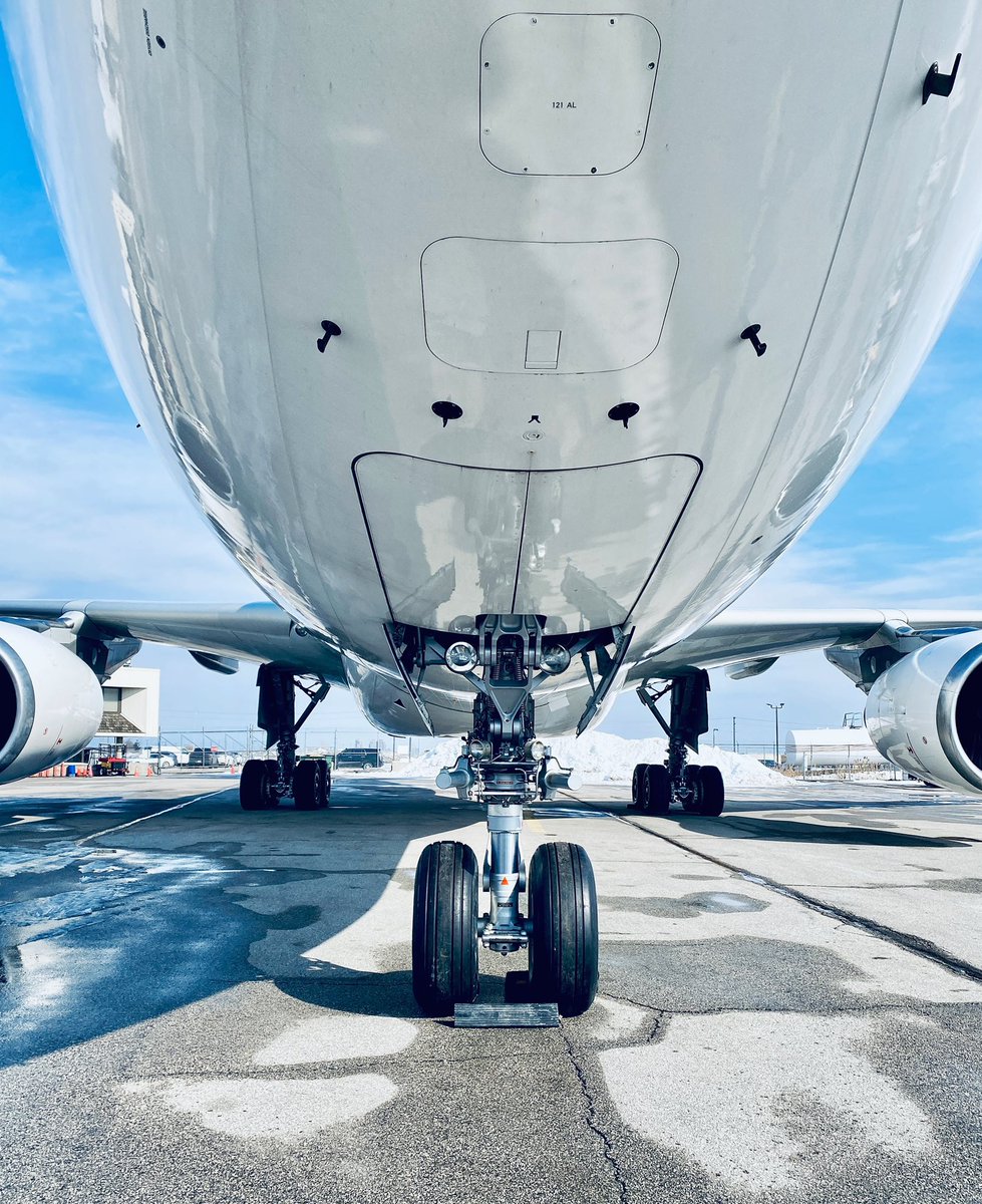 Up close and personal: 9H-LFS departing from Toronto to Anchorage with a blue sky backdrop.🌤 

#avgeek #A330