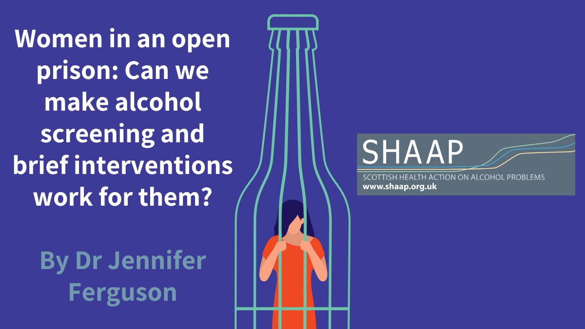 SHAAPAlcohol's tweet photo. 📢SHAAP has a new blog!
Dr Jennifer Ferguson @DrJFerg discusses her research which examined what factors need to be considered for alcohol screening and brief interventions (ASBIs) within a female open prison in England.
📚Read now: https://t.co/F1UmaQQKrZ https://t.co/1HryyX6OeG