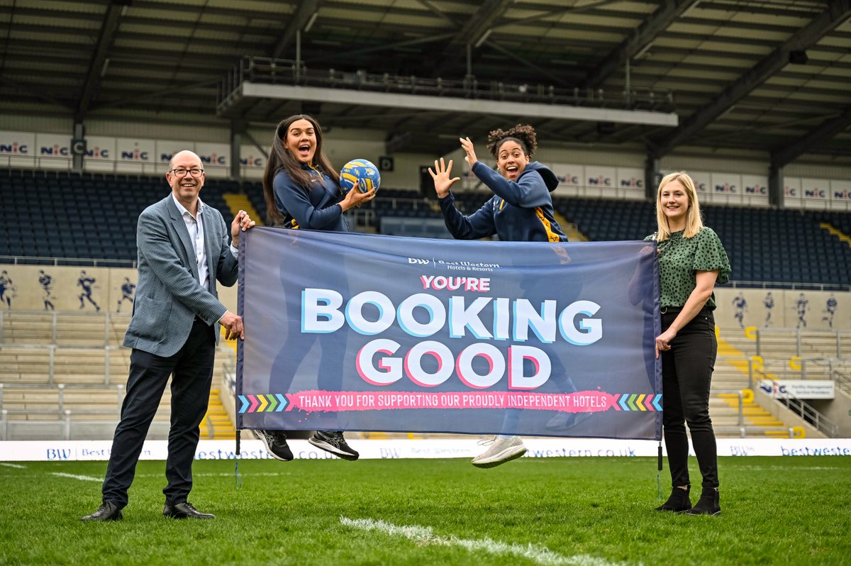 RhinosNetballSL's tweet photo. 🤝We are delighted to announce our new partnership with @BestWesternGB who have become the new official hotel partner for 2022 for our club and @leedsrhinos 

➡️ More https://t.co/D4SVHM9y6W
#bookinggood #bestwesterngb https://t.co/N88GzlWWhh