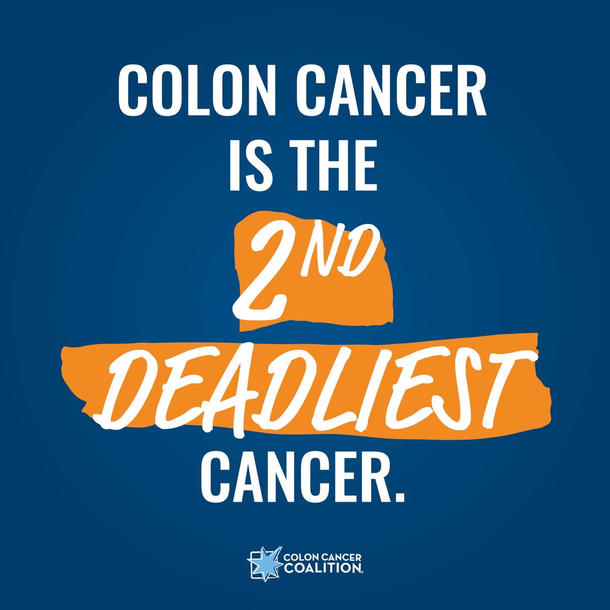 ColonCancerCoal's tweet photo. It's time to #GetScreened. https://t.co/NHUpIpGskv