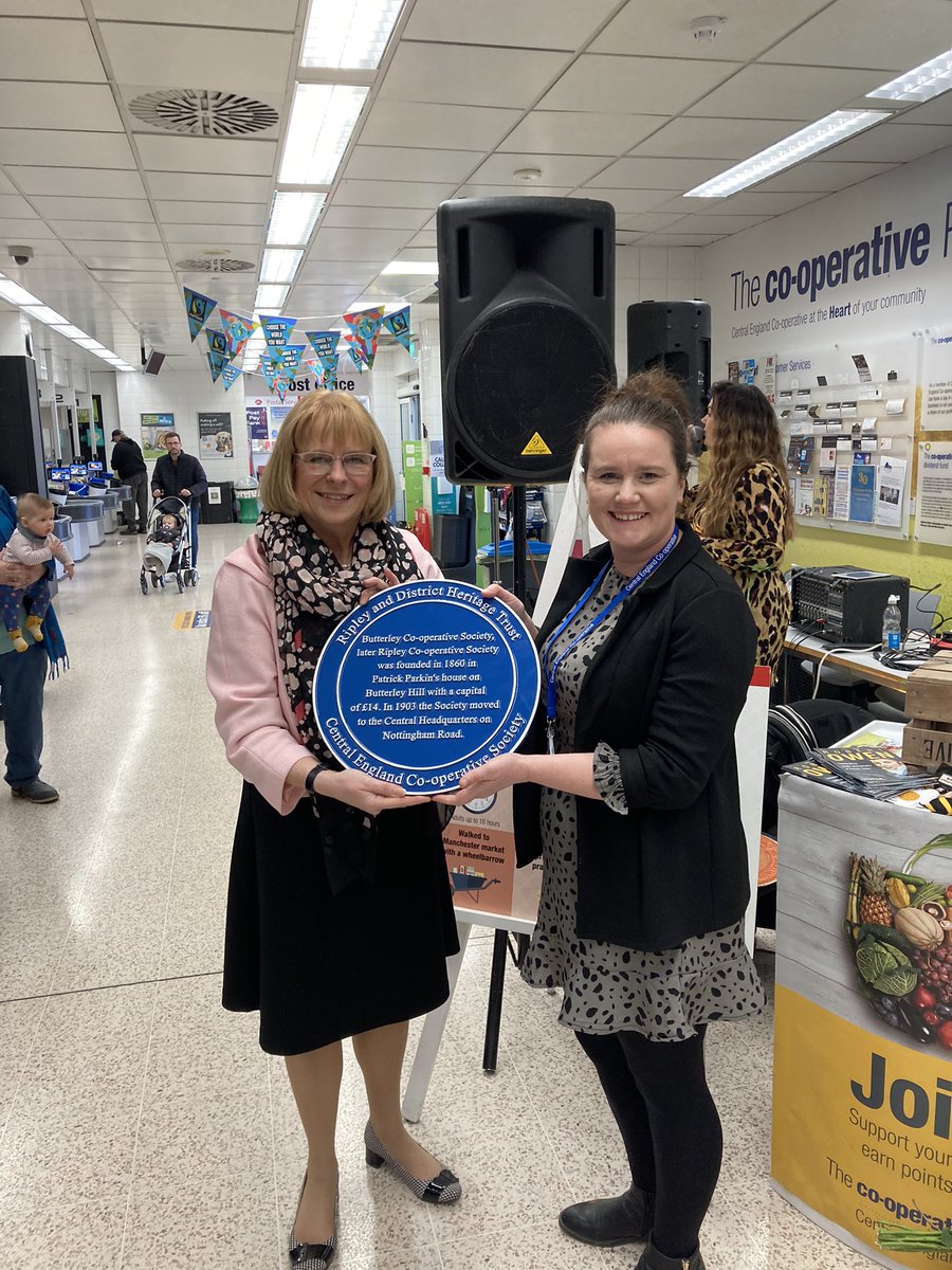 A proud day celebrating the Ripley blue plaque <a href="/mycoopfood/">Central Co-op Food</a>