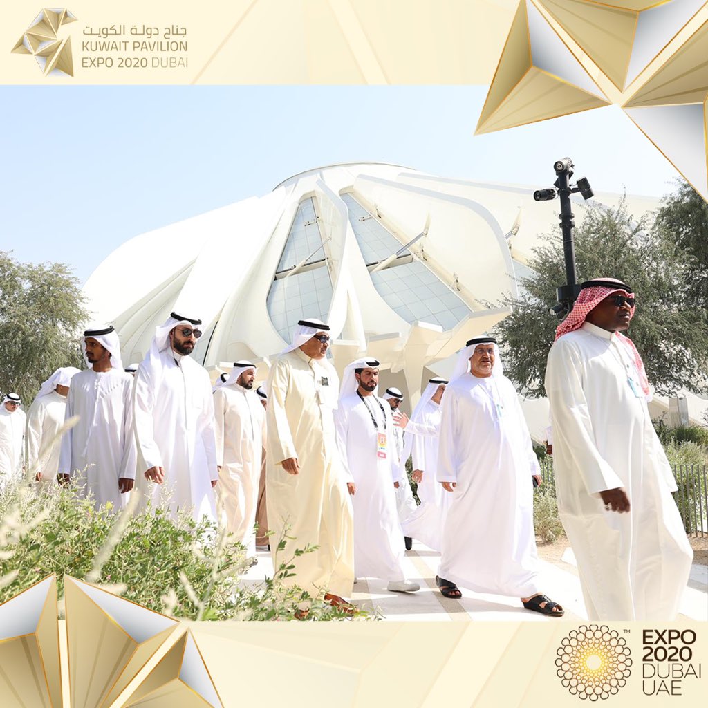 KuwaitExpo2020's tweet photo. We were honored to receive HH Sheikh Sabah Khaled Al-Hamad Al-Sabah, the Prime Minister of #Kuwait, at the #KuwaitPavilion at #Expo2020Dubai. He was accompanied by HE Sheikh Dr. Ahmed Nasser Al-Mohammed Al-Sabah, the Foreign Minister of Kuwait, &amp; the Prime Minister’s delegation. https://t.co/fpYseFIWrn