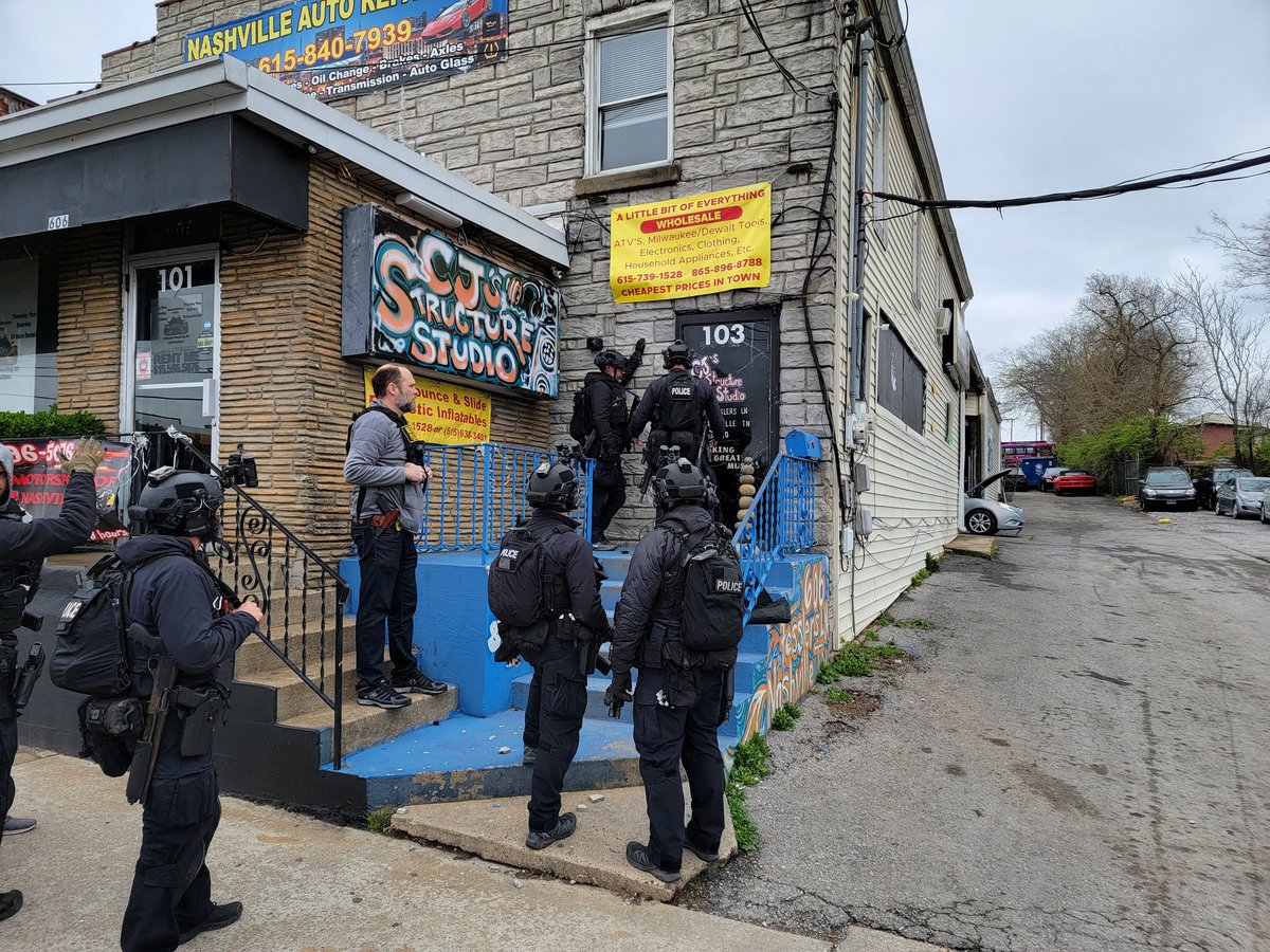 MNPDNashville's tweet photo. A months long human trafficking investigation has led to this morning's execution of search warrants at a business on Fesslers Lane &amp; a home on Bluewillow Ct in Antioch. Arrests are being made. https://t.co/n9nlVAEoLg