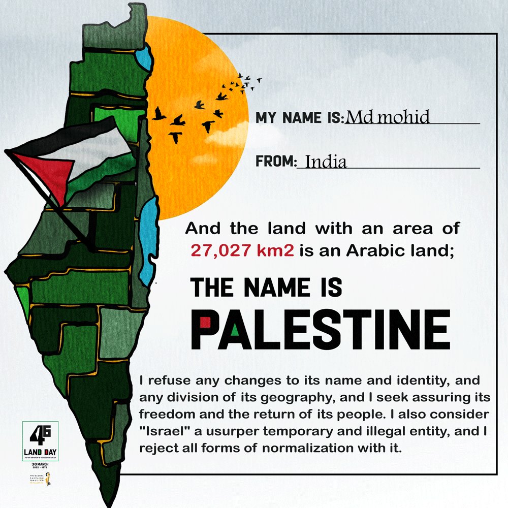 MohdMoh13224414's tweet photo. #TheNamelsPalestine https://t.co/mnT845h9nZ