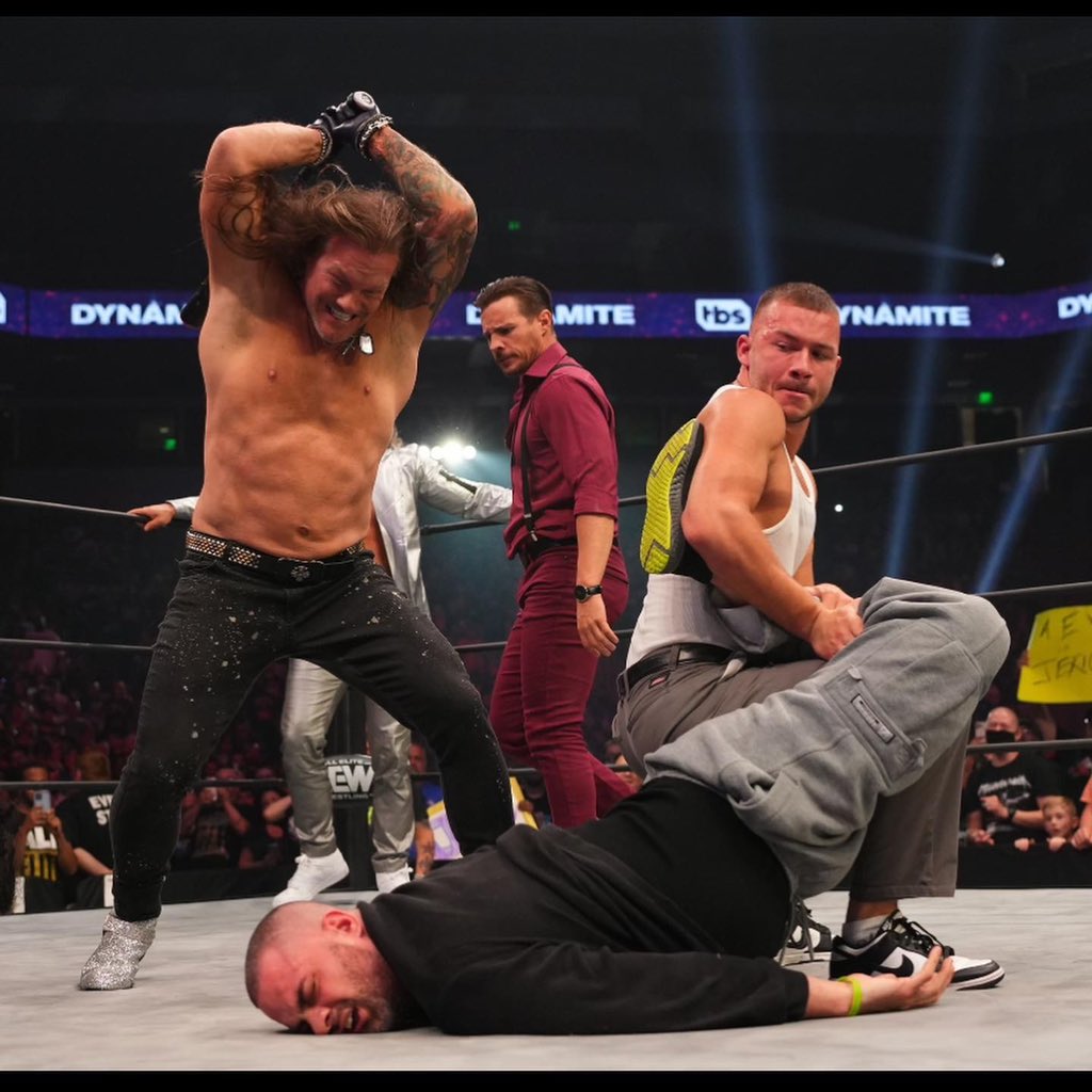 IAmJericho's tweet photo. You’re out of your league @MadKing1981. Go home…. #FutureEndeavored #JerichoAppreciationSociety @AEW @GarciaWrestling @TheAngeloParker https://t.co/c1bIpGai41