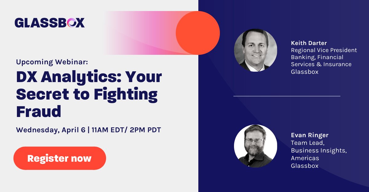 dsuvalle's tweet photo. [Webinar Alert] According to a recent study by LexisNexis, online banking accounted for 33% of the U.S. banks' fraud in 2021. Join our webinar on April 6th to learn how digital experience analytics can help mitigate fraud: https://t.co/e8ceBcmmwI https://t.co/rRkyEbKrld