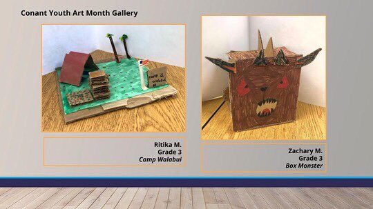 ConantArt's tweet photo. Happy Youth Art Month! March is wrapping up but there is still time to celebrate. A special congratulations to the 6 Conant artists with work in the @massarted statewide youth Art month exhibit. Also to all the amazing Conant artists keep up the great work! https://t.co/A2vDUoxiuw