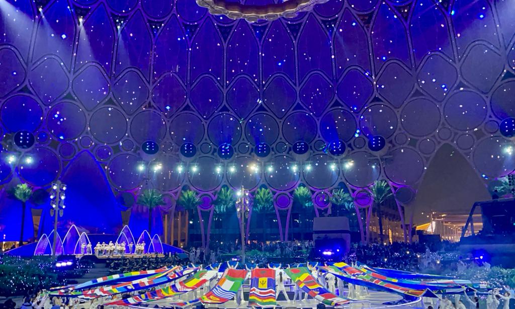 DXBMediaOffice's tweet photo. The curtain comes down on @expo2020dubai with a spectacular Closing Ceremony at Al Wasl Plaza. https://t.co/kdcT2pUw7Z