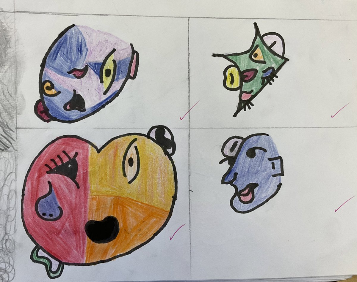 cwp_cleddau's tweet photo. We have used our superb artistic skills, combined with our research of cubism, to plan our own cubism portraits! 🖼 🎨 #ExpressiveArts @cwprimary https://t.co/ZlVgX11GWc