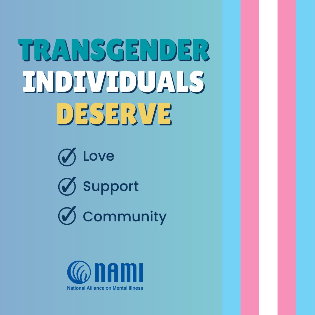NAMICommunicate's tweet photo. Let's say it all together: "Trans Rights Are Human Rights!" #TransgenderDayofVisibility https://t.co/oFvcQHbXuW