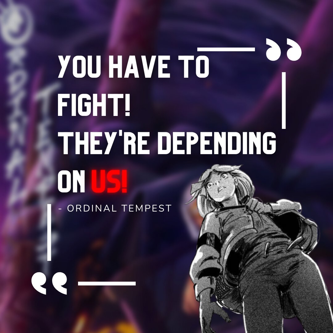 NoirCaesar's tweet photo. If you like this quote we promise more and then some if you follow usπ
Check out the writers, artists and creators of Ordinal tempest here:
Creator: John Lawrence (Linkedin)
Writer:@dapp_styles /John Lawrence (Linkedin)
Artists: @kuzomari
#quote #manga #noircaesar #animequotes https://t.co/gnXiCfr2Xo