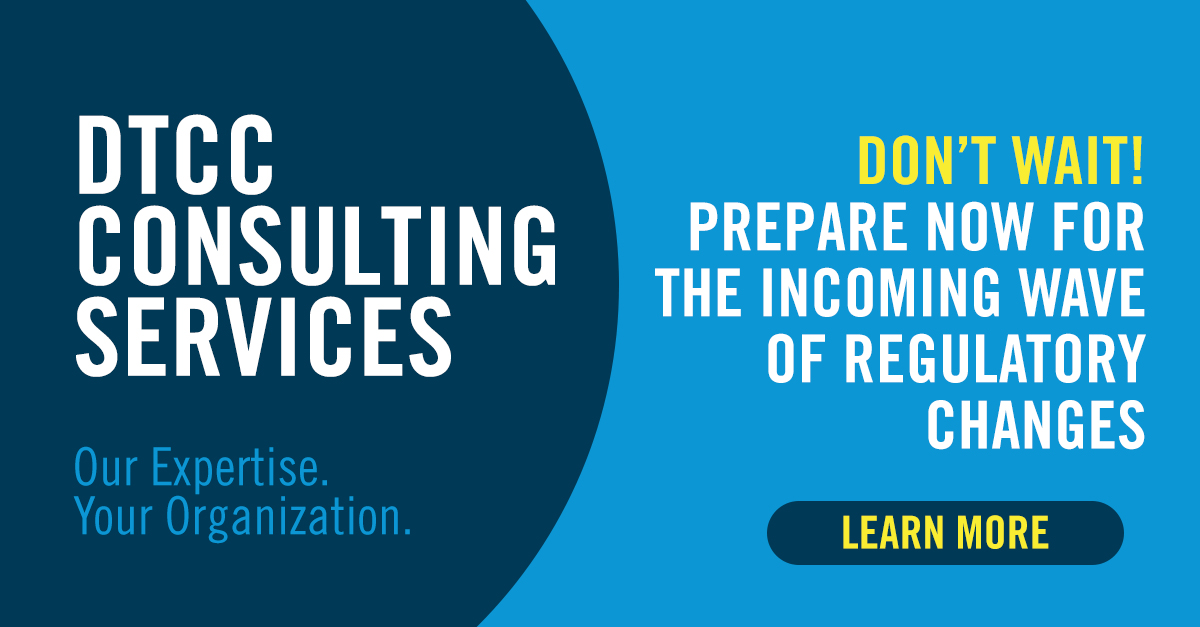 The_DTCC's tweet photo. Regulatory demands have never been greater. Turn to DTCC Consulting Services to optimize your operations and drive down costs.
Get in touch with a consulting expert today: https://t.co/J6AfhIiYMA #regchange #finserv https://t.co/2qyXMjOscC